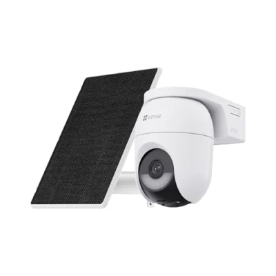 Immagine di EZVIZ CB8 2K+ Telecamera WiFi Esterno con Pannello Solare, PTZ 360 AOV, Rilevamento di Persone/Veicoli, Audio Bidirezionale, Visione Notturna a Colori, Difesa Attiva
