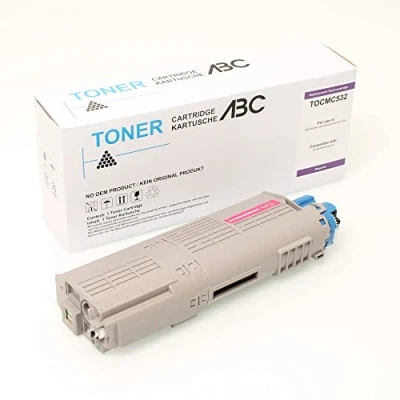 Immagine di ABC Toner compatibile Magenta 6000 pagine per Oki C532 C532DN C542 C542DN MC563 MC563DN MC573 MC573DN C 532 532DN 542 542DN MC 563 563DN 573 573DN 46490406