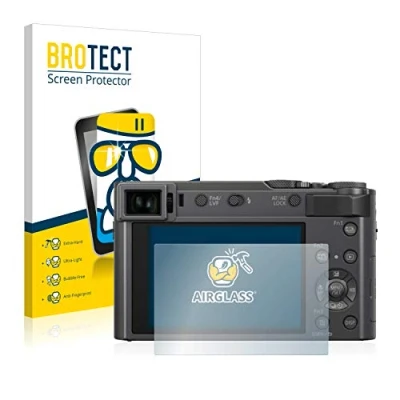 Immagine di brotect Pellicola Protettiva Vetro per Panasonic Lumix DC TZ200 Protezione Schermo [Durezza Estrema 9H, Chiaro]