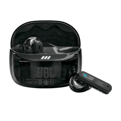 Immagine di JBL Tune Beam 2 Auricolari Bluetooth True Wireless con Cancellazione del Rumore, 48 Ore di Autonomia, Resistenti ad Acqua e Polvere IP54, Connessione Multipoint, Design Chiuso a Stick, Ghost Nero