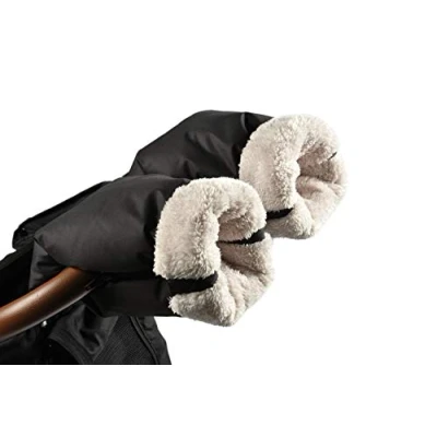 Immagine di RED CASTLE by BEABA, muffole/guanti/protezione mani passeggino, protezione pioggia/neve, chiusura con zip, ultra calda, morbida, foderata in pile, antivento, impermeabile, traspirante, ad alta