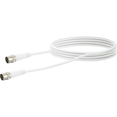 Immagine di Schwaiger Antenna, SAT Cavo [1x Spina quick a F 1x F] 3.00 m 10 dB quadrupla schermatura Bianco
