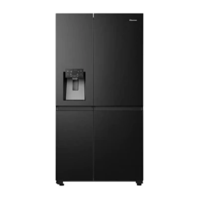 Immagine di Hisense RS818N4TFE Frigorifero Side By Side, 632 L, Classe E, Black Inox, Display Touch con Voice Control