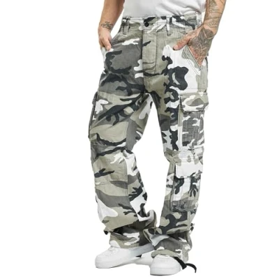 Immagine di Brandit PURE Vintage Pantaloni cargo, Uomo, Taglia: 4XL, Snowcamo