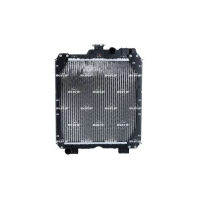 Immagine di NRF 530019 Radiatore motore Alluminio 445 451 85 con calotta/coperchio Alette di raffreddamento saldate