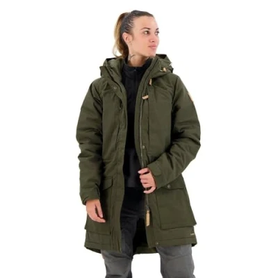 Immagine di Fjällräven Singi Wool Padded Parka W, Giacca Donna, Grigio (Deep Forest), XS
