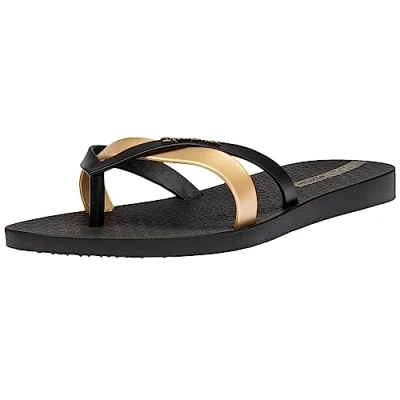 Immagine di Ipanema Kirei Fem, Infradito Donna, Colore: Nero e Oro, 40 EU