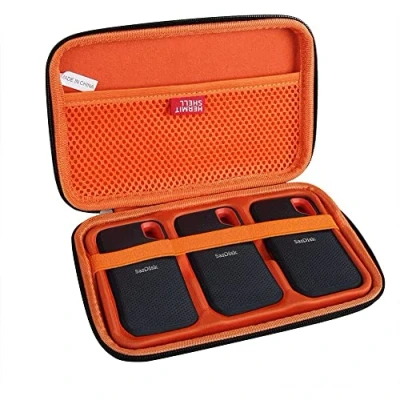 Immagine di Hermitshell Custodia rigida da viaggio per SSD portatile SanDisk 500 GB / 250 1 TB 2 (custodia 3 hard disk)