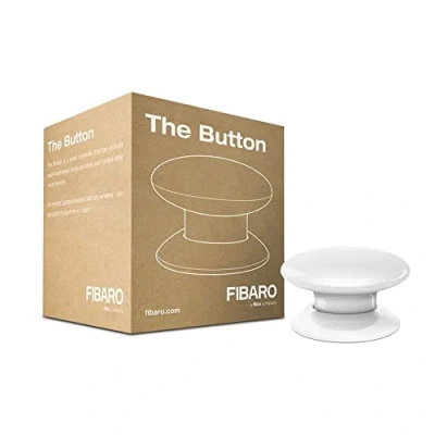 Immagine di FIBARO FGPB 101 1 Il Tasto, Z Wave Controller di Scena, 0 W, 3.6 V, Bianco