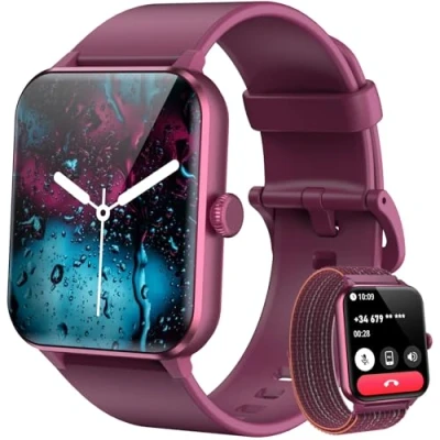 Immagine di Blackview Smartwatch Donna, Orologio con Effettua e Risposta Chiamate, 1,85&#039;&#039; Intelligente Fitness,Cardiofrequenzimetro, Monitoraggio del Sonno, Calcolatori per Android iOS