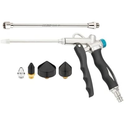 Immagine di HAZET 9040 4/6 Set di 6 pistole scarico a 2 vie, adatto per la pulizia dell&#039;aria compressa cavi e tubi, adattabile 4 9040LG 3/2, filettatura collegamento 1/8&quot;