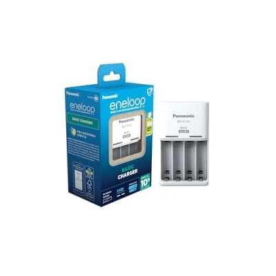 Immagine di Eneloop Basic caricabatterie, per 2 o 4 batterie ricaricabili AA/AAA, 10 ore tempo di ricarica, 6 funzioni sicurezza