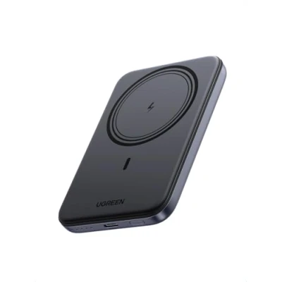 Immagine di UGREEN Nexode Power Bank Magnetico 5000mAh, Caricatore Portatile PD 15W con Cavo USB C, Wireless Compatibile iPhone 16/15/14/13/12/Mini Plus PRO Max(Nero)