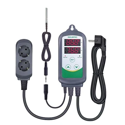 Immagine di Inkbird ITC 308S Termoregolatore Digitale Termostato Doppio Relè Presa di Corrente (ITC + 1.97&quot; Sensing Sonda)