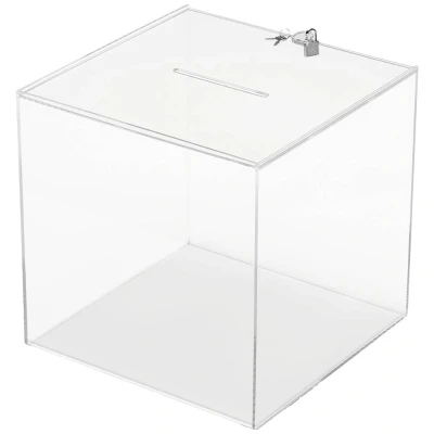 Immagine di Deflecto Cofanetto con rimessa in gioco, serratura Trasparente (L x A P) 303 mm 1 pz.