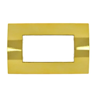 Immagine di Placche Compatibile Con Vimar Arke, Da 4 Moduli/Posti, Colore Oro Lucido