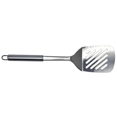 Immagine di Fackelmann Elementale Cucina, Cazzuola Pesce, Rasera Slot Elegante Acciaio Inox Manico Tubolare, 33,5 cm,1 pz. Tavolozza Inossidabile, Argento