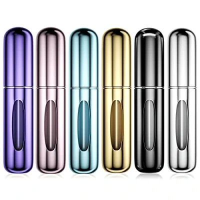 Immagine di Newaner 6 Pezzi 5ml Atomizzatore di Profumo, Ricaricabile Spruzzino Mini bottiglia spray portatile, Spruzzatore per bottiglie profumo con finestra, Buono passeggiate, viaggi e feste