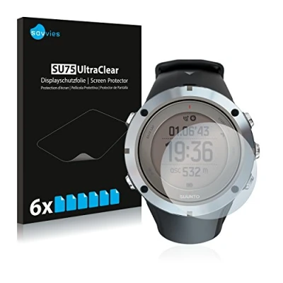 Immagine di savvies (6 Pezzi Pellicola Protettiva per Suunto Ambit3 Peak Sapphire Protezione Schermo Trasparente