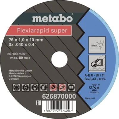 Immagine di METABO FLEXIARAPID SUPER 626870000 Mola per troncare, Rettificatore ad angolo 76 1 20100