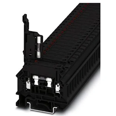 Immagine di Phoenix Contact UK 5 HESILED 24 N 3000540 Morsetto componibile portafusibili Numero Poli (num): 2 0.2 mm² 4 Nero 50 pz.