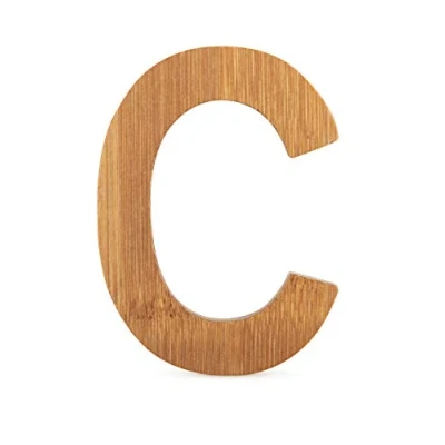Immagine di Small Foot Lettera C in bambù sostenibile, Super combinabile con Altre Lettere Come Decorazione o targhetta, particolarmente Adatto per Imparare a Leggere i Bambini età scolare.