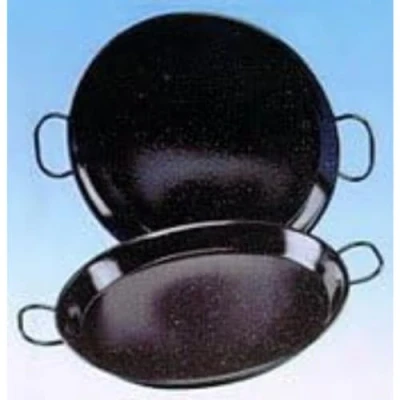 Immagine di Garcima La Ideal_Padella per Paella in Acciaio smaltato, 24 cm, Metallo, Argento, 30 x 12 unità