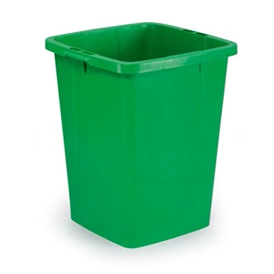 Immagine di Durable Durabin 90, contenitore per rifiuti e materiale riciclabile, maniglie, capacità 90 litri, 520x610x490 mm, verde (cod. #1800474020)