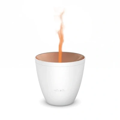 Immagine di Stadler Form diffusore di aromi olio essenziale Zoe con effetto fiamma unico, per aromaterapia rilassante, bianco