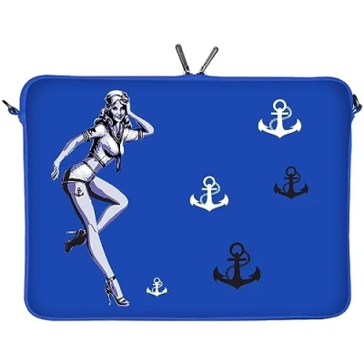 Immagine di Digittrade LS121 15 Jacky Notebook Sleeve Laptop neopren case custodia portatile borsa involucro protettivo 39,6cm (15,4 15,6 pollice) azzurro