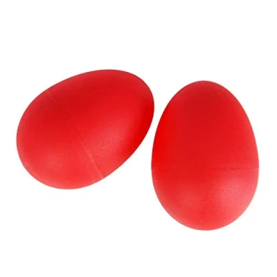 Immagine di A Star 2 pz/paio agitatori per uova in plastica rosso maracas ritmiche