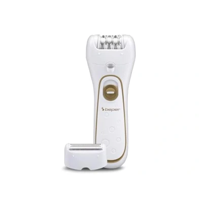 Immagine di BEPER 3BEPI001 Epilatore 2in1, Funzionamento a Filo o Ricaricabile, Plug&amp;Play, Due Testine, Velocità, Rasoio e Silk épil, Depilazione Veloce, Luce, Custodia Spazzola Inclusi, Autonomia 40 Min
