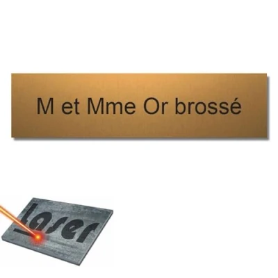 Immagine di Mygoodprice Targa per Nome della Cassetta delle Lettere, Autoadesiva, Dimensioni: 10 x 2,5 cm, Personalizzabile da 1 a 3 Righe