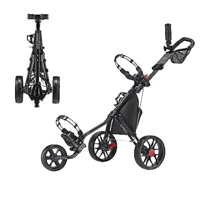 Immagine di Caddytek Caddylite 11.5 V3 Black, Golf Push Cart Unisex, Nero, Taglia Unica