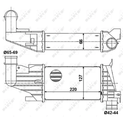 Immagine di NRF 30258 Intercooler OPEL: Astra H Caravan, Hatchback, GTC