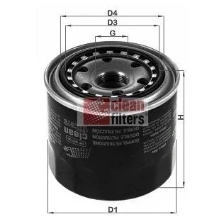 Immagine di CLEAN FILTER DF 861/A Filtro olio M 24 X 1,5 Filtraggio corrente principale, secondaria, ad avvitamento