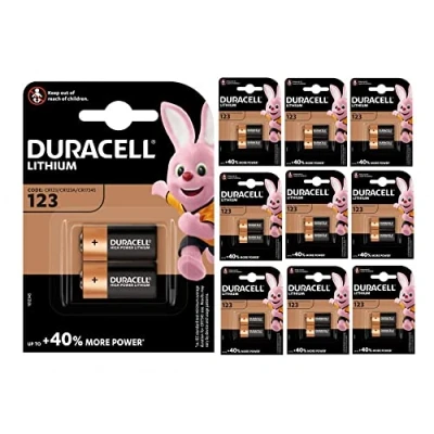 Immagine di Duracell CR123 Batteria per fotocamera CR 123A Litio 1400 mAh 3 V 2 pz.