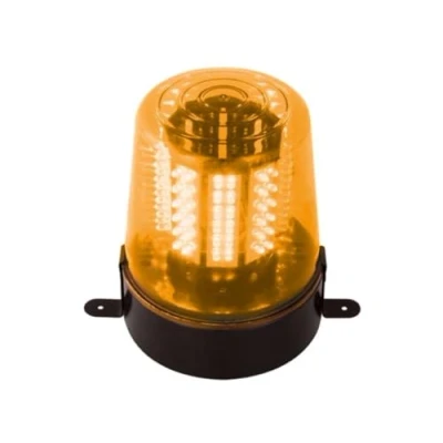 Immagine di HQ Power Faro con 108 LED, migliora la sicurezza e visibilità, velocità di rotazione regolabile, alimentatore/caricatore incluso, a risparmio energetico, 14 V CC, arancione