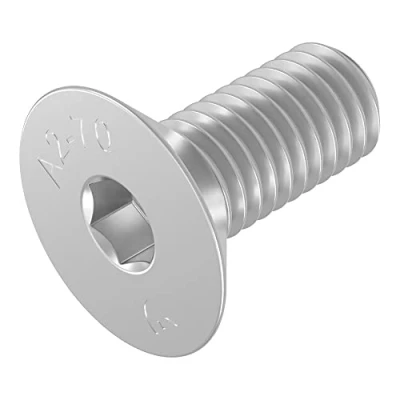 Immagine di SECCARO Vite a testa svasata M6 x 14 mm, acciaio inox V2A VA A2, DIN 7991 / ISO 10642, esagono incassato, 20 pezzi