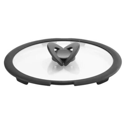 Immagine di Lagostina Ingenio Induction Coperchio in Vetro, Nero/Trasparente, 26 cm