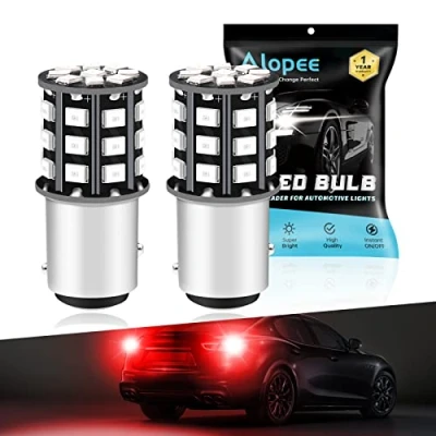 Immagine di Alopee 2 Pack 1157 BAY15D 1016 1034 7528 2057 2357 Luce LED Ultra Lucida a Non Polarizzata 9 30V DC, 2835 33 Sostituzione SMD Per Lampade Freni Camper RV Interni