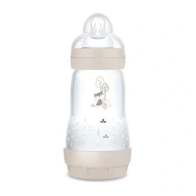 Immagine di MAM Biberon Easy Start Anticoliche per Bambini di 2 4 Mesi, 260 ml con Tettarella Flusso 2+ mesi in Silicone SkinSoft, Bio circolare, Bianco