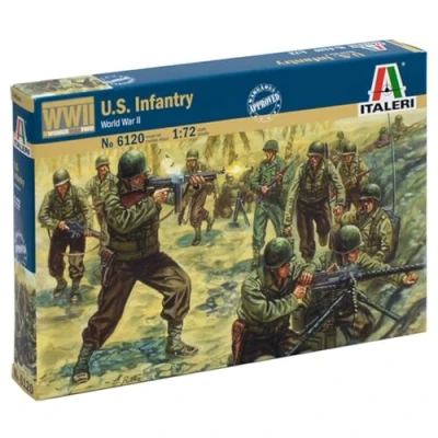 Immagine di Italeri 6120 WWII American Infantry modellismo soldatini Scala 1:72