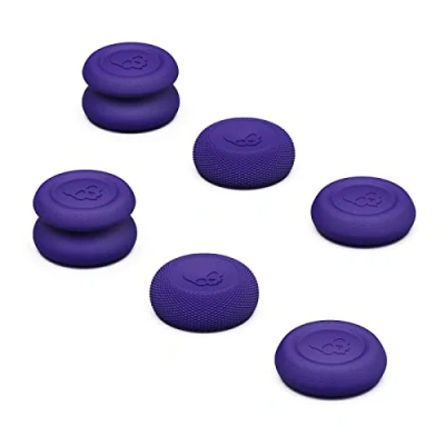 Immagine di Skull &amp; Co. Skin, CQC And FPS Thumb Grip Set Joystick cap Analog Stick for Steam Deck/Steam Deck OLED ROG Ally/ROG Ally X Galactic Purple, 3 Pairs(6pcs)