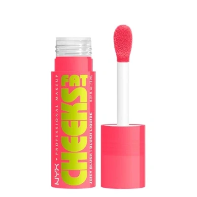 Immagine di NYX Professional Makeup Blush, Per Tutti i Tipi di Pelle, Guance Luminose, Effetto Baciate dal Sole, Formula Vegana con Peptidi, Olio Lampone e Kiwi, Fat Cheeks, Tonalità Guava Gush, 8 ml