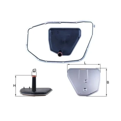 Immagine di MAHLE ORIGINAL HX 235D1 Filtro Cambio Automatico con guarnizione AUDI: A6 C6 Avant
