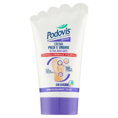 Immagine di Podovis, Crema Piedi e Unghie Idratante , Nutre la Pelle Mantiene l&#039;Elasticità, Rende il Bordo delle Liscio Levigato, Formato Travel 50 ml
