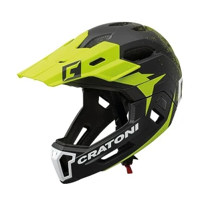 Immagine di Cratoni W2015081400, Maniac 2.0MX, Casco da Bicicletta MTB, Colore nime Opaco, Nero Verde, M/L (54 58 cm) Unisex Adulto, NEG/LIM, 54