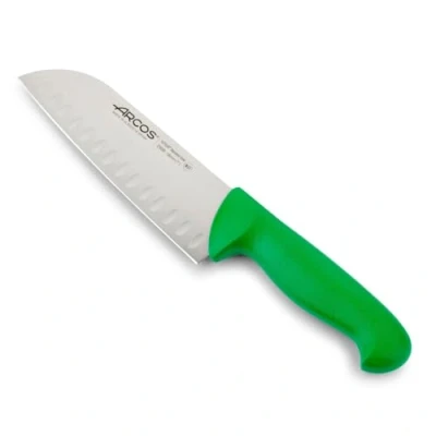 Immagine di Arcos Serie 2900 Coltello Santoku Giapponese Coltelli asiatici Lama Acciaio Inossidabile Nitrum 180 mm Manico Polipropilene Colore Verde