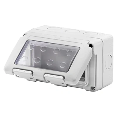 Immagine di Gewiss Contenitore per Apparecchi System, Stagno, 4 Posti, Grigio Ral 7035, IP55